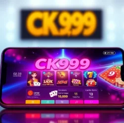 CK999 app gaming interface on a smartphone, highlighting seamless betting and casino features for users seeking online casino entertainment accessible anywhere.