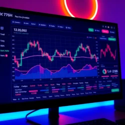 Seamless aicoin下载 process displayed on a user-friendly platform with clear graphs and security features, emphasizing ease of use for cryptocurrency traders.