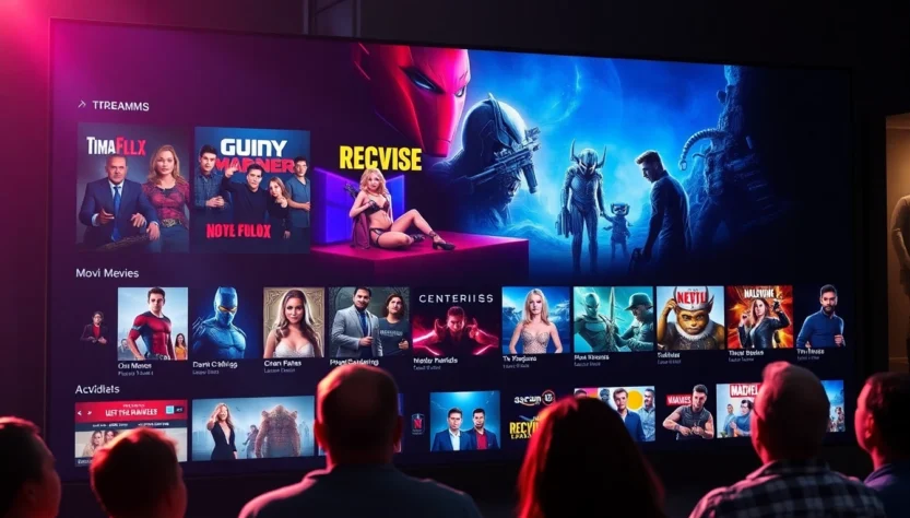 누누티비에서 인기 영상들을 즐기는 사용자 모습, 다양한 콘텐츠가 화면에 보여지고 있습니다.