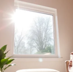 Open daylight bathes a home during renewal by andersen window replacement in Fibrex frames.