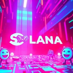 Vibrant Solana Meme Coin illustration emphasizing its popularity and meme culture influence