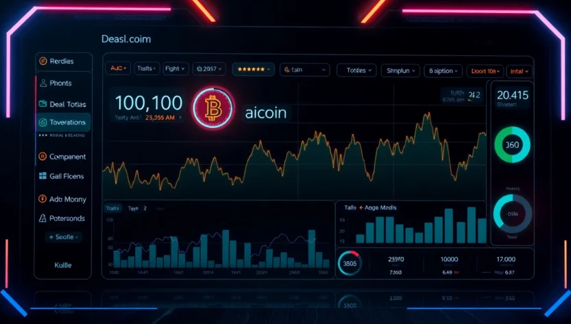 Aicoin market analysis dashboard featuring live charts and data visuals for traders and investors